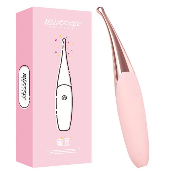 MizzZee - Honey Bean Clitoral Tip Vibrator Wand (Chargeable - Pearl Pink) MizzZee - Honey Bean Clitoral Tip Vibrator Wand (Chargeable - Pearl Pink)